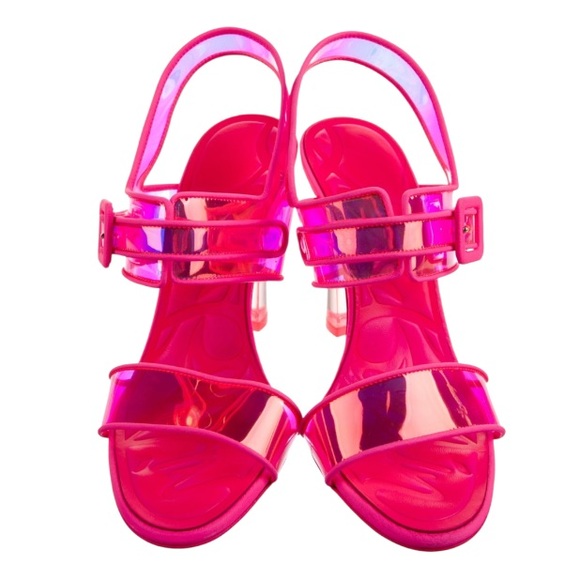 Christian Louboutin Loubi Duniss Holographic heels 100mm RETAIL 1,095 - Picture 7 of 10